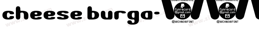 cheese burga字体转换